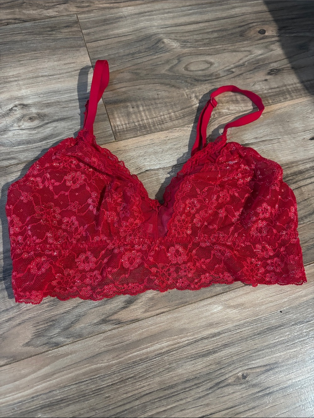 Victoria's Secret Red Lace Bralette